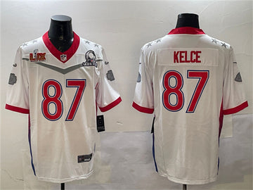 Travis Kelce Kansas City Chiefs white jersey