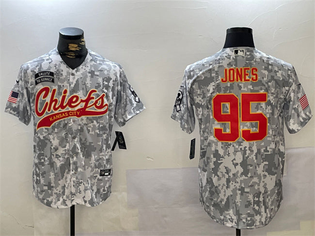 Chris Jones Kansas City Chiefs camo Salute To Service jersey