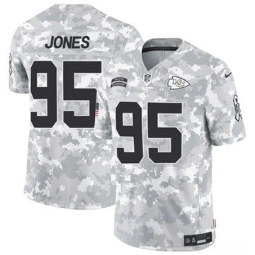 Chris Jones Arctic Kansas City Chiefs camo Salute To Service jersey