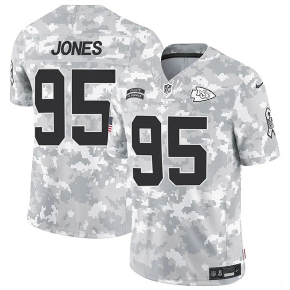 Chris Jones Arctic Kansas City Chiefs camo Salute To Service jersey