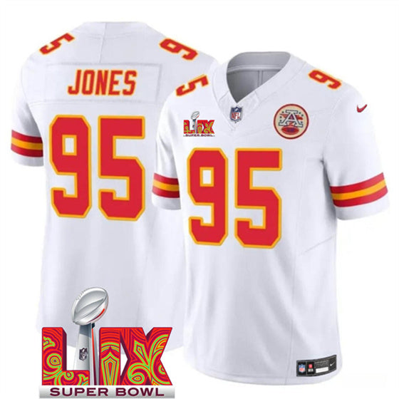 Chris Jones Kansas City Chiefs white jersey