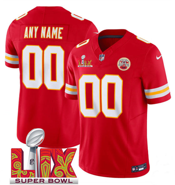 Custom Kansas City Chiefs red jersey