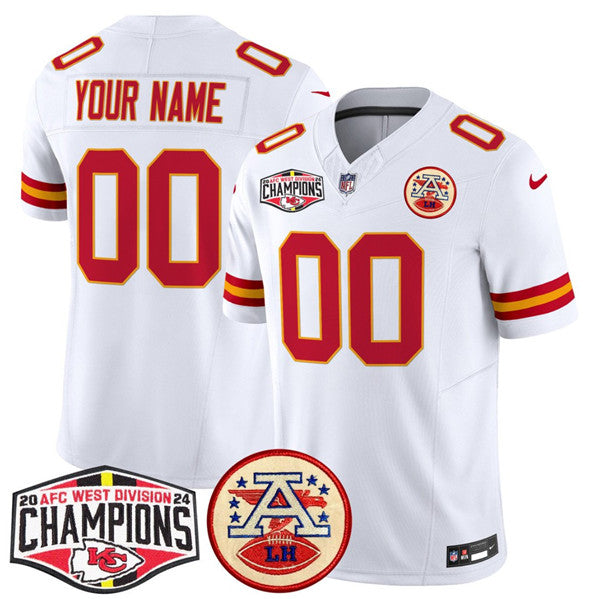 Custom Kansas City Chiefs white jersey