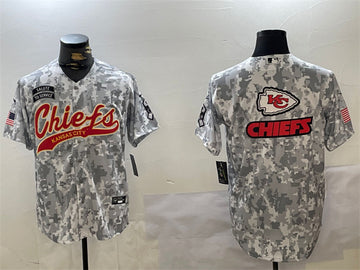 Team Big Logo Kansas City Chiefs camo Salute To Service jersey