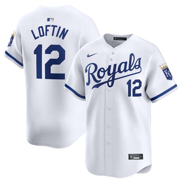 Nick Loftin Kansas City Royals white Home jersey