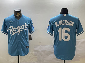 Bo Jackson Kansas City Royals blue jersey