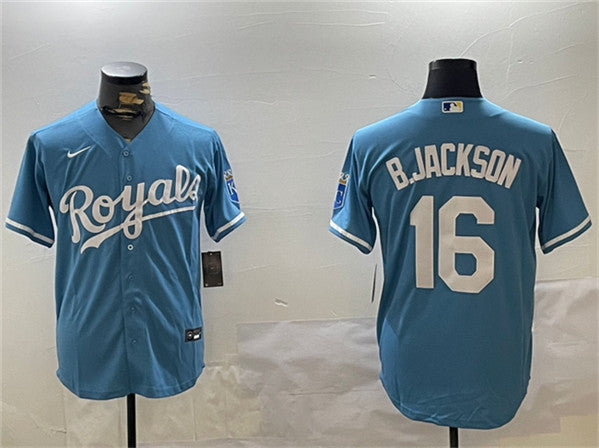Bo Jackson Kansas City Royals blue jersey