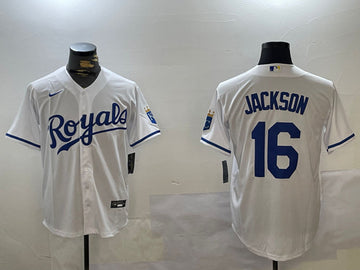 Bo Jackson Kansas City Royals white jersey