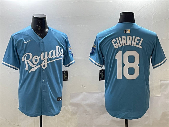 Yuli Gurriel Kansas City Royals blue jersey