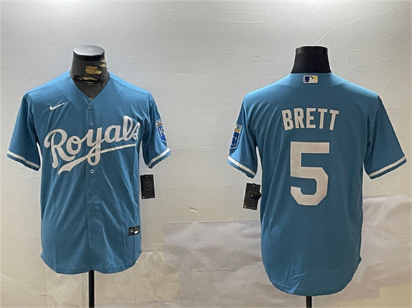 George Brett Kansas City Royals blue jersey