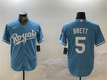 George Brett Kansas City Royals blue jersey