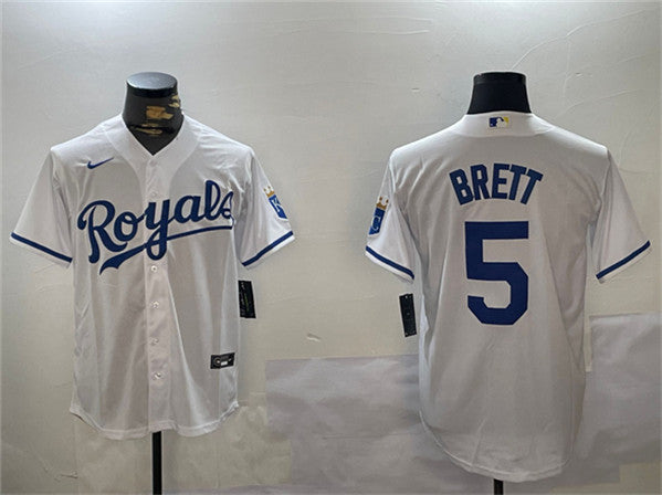 George Brett Kansas City Royals white jersey