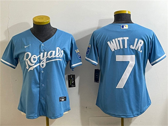 Bobby Witt Jr Kansas City Royals blue jersey