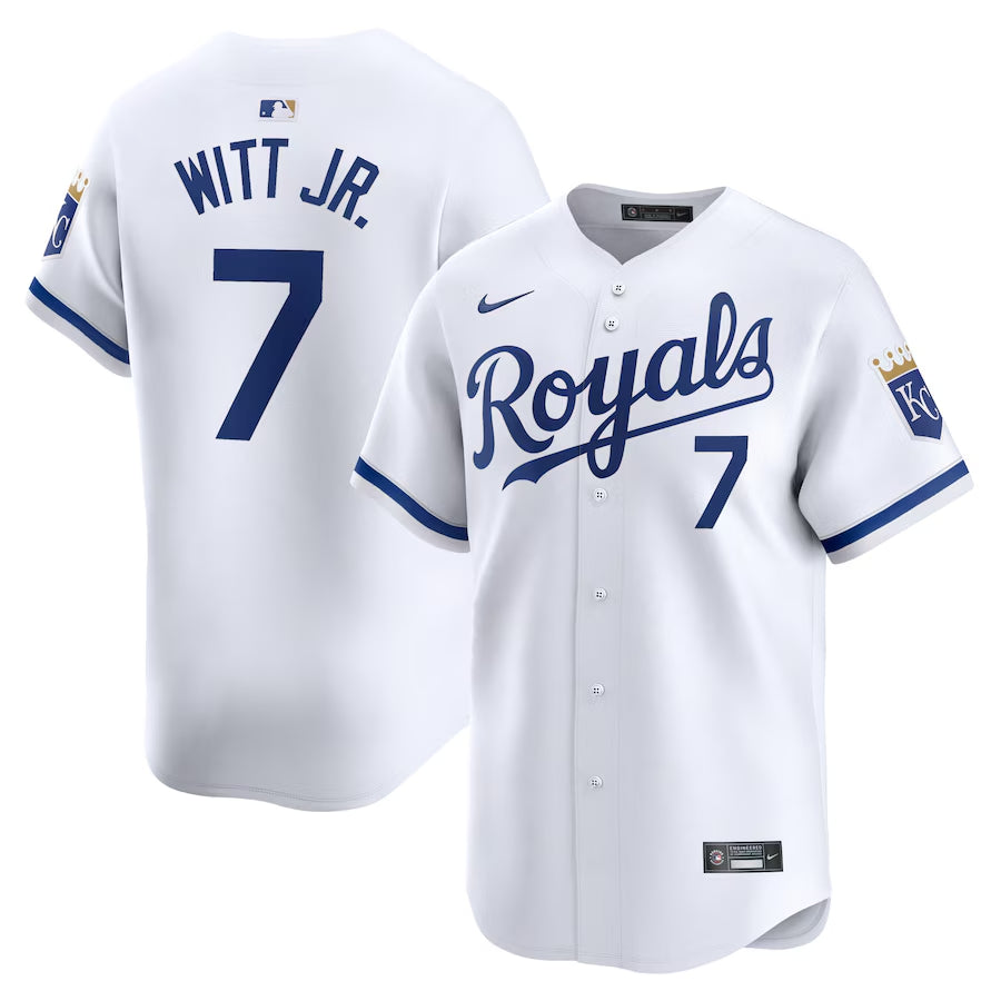 Bobby Witt Jr Kansas City Royals white jersey