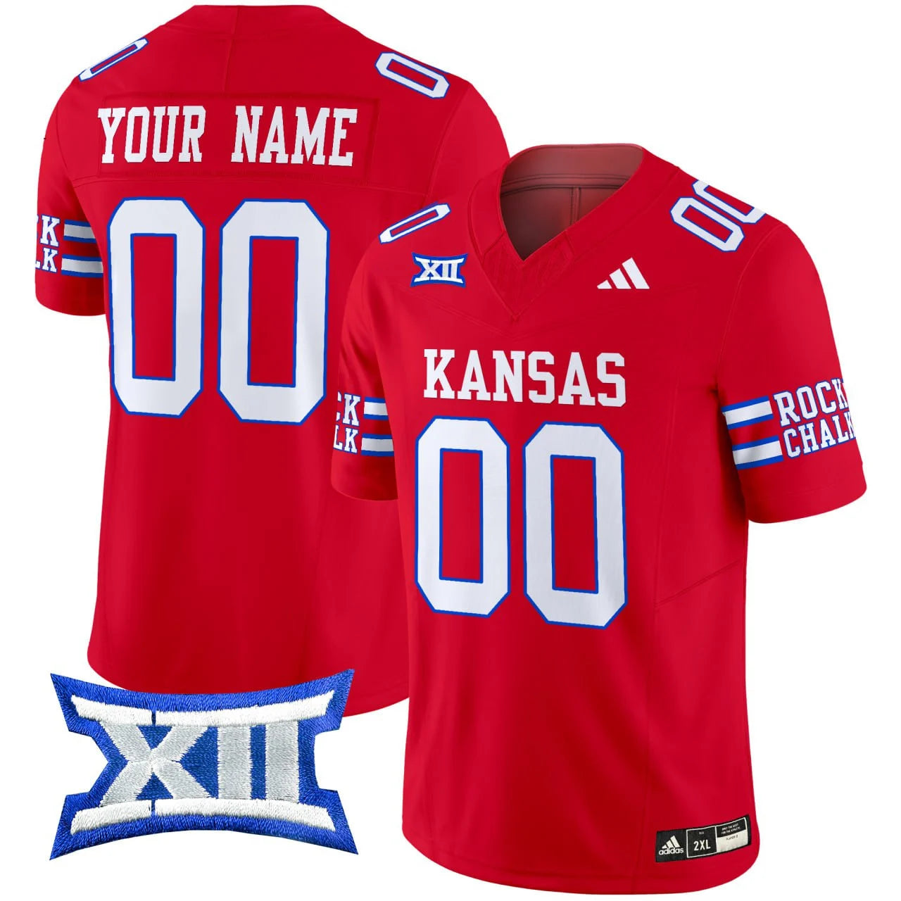 Custom Kansas Jayhawks red jersey