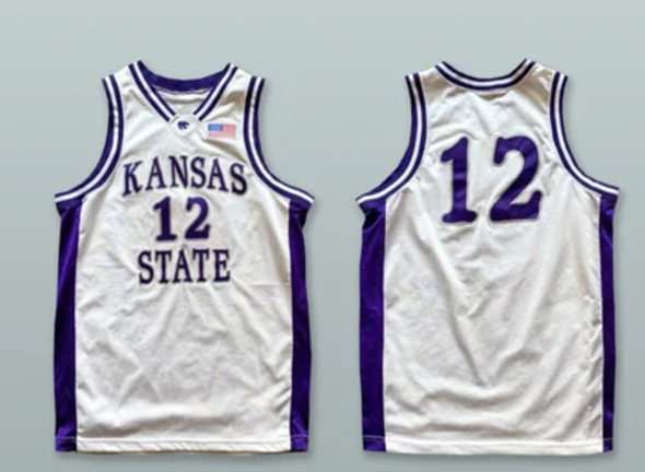 Custom Kansas State Wildcats white jersey