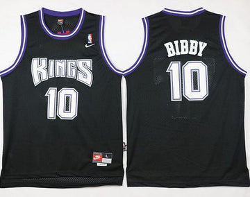 Mike Bibby Sacramento Kings black Throwback jersey