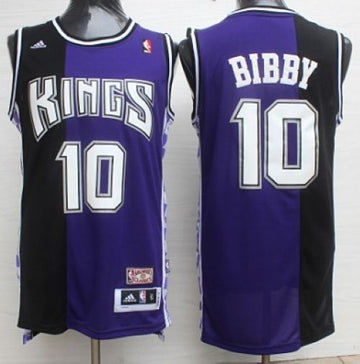 Mike Bibby Sacramento Kings purple-black Throwback jersey