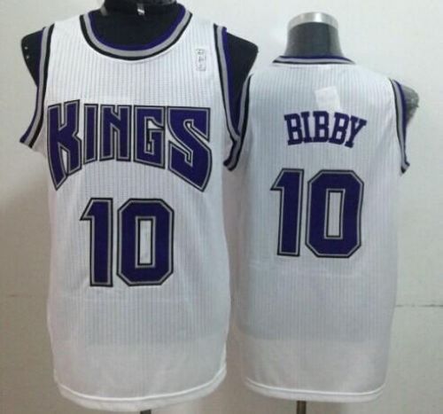 Mike Bibby Sacramento Kings white Throwback jersey