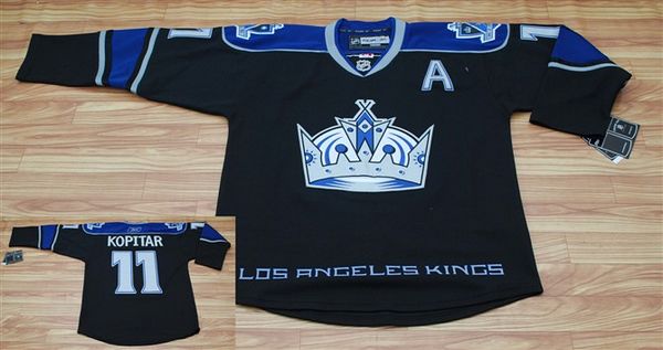Anze Kopitar Los Angeles Kings black jersey