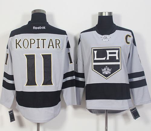 Anze Kopitar Los Angeles Kings gray Alternate jersey