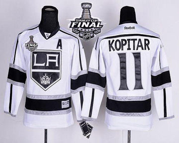 Anze Kopitar Los Angeles Kings white Road jersey
