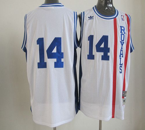 Oscar Robertson Sacramento Kings white Throwback jersey