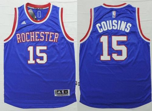DeMarcus Cousins Sacramento Kings blue jersey