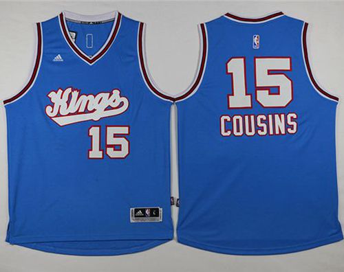 DeMarcus Cousins New Sacramento Kings blue jersey