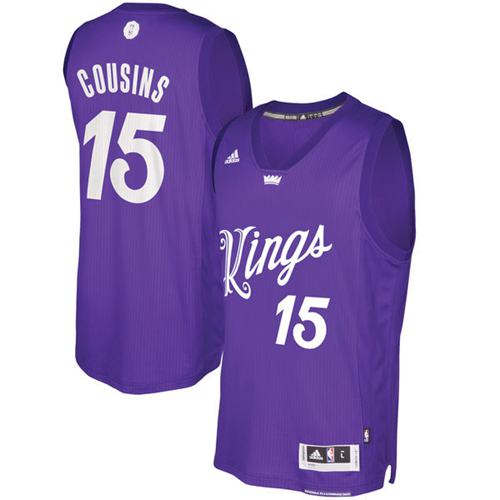 DeMarcus Cousins Sacramento Kings purple jersey