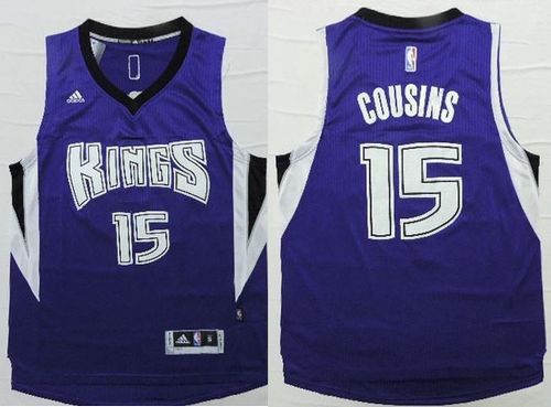 DeMarcus Cousins Sacramento Kings purple jersey