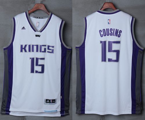 DeMarcus Cousins Sacramento Kings white jersey