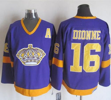 Marcel Dionne Los Angeles Kings purple-yellow Throwback jersey
