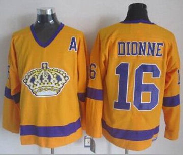 Marcel Dionne Los Angeles Kings yellow Throwback jersey