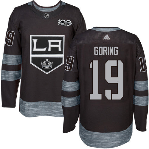 Butch Goring Los Angeles Kings black jersey