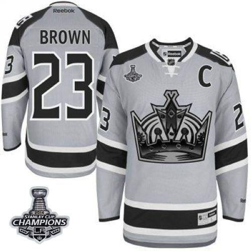 Dustin Brown Los Angeles Kings grey Stadium Series jersey