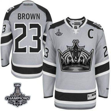 Dustin Brown Los Angeles Kings grey Stadium Series jersey