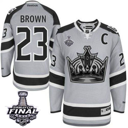 Dustin Brown Los Angeles Kings grey Stadium Series jersey