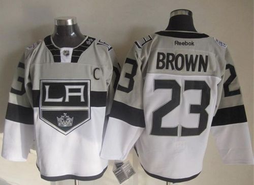 Dustin Brown Los Angeles Kings white-grey Stadium Series jersey