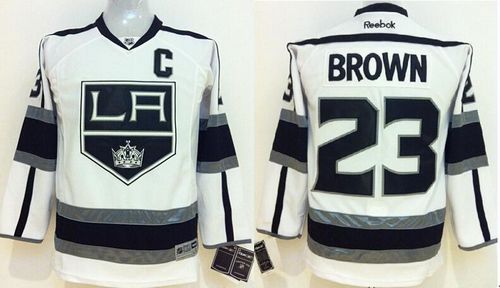 Dustin Brown Los Angeles Kings white Road jersey