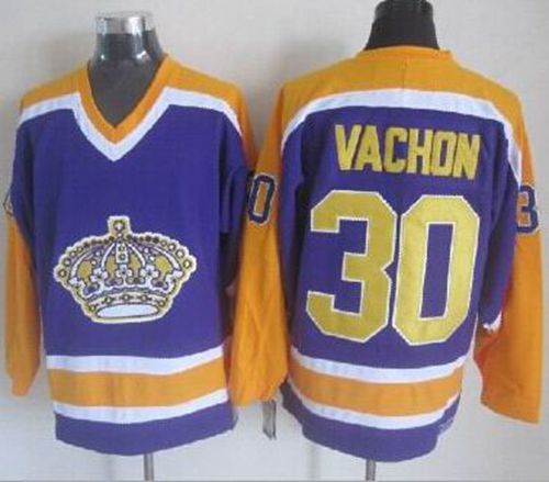 Rogie Vachon Los Angeles Kings purple Throwback jersey