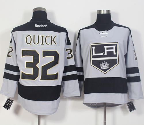 Jonathan Quick Los Angeles Kings gray Alternate jersey