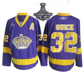 Jonathan Quick Los Angeles Kings purple jersey
