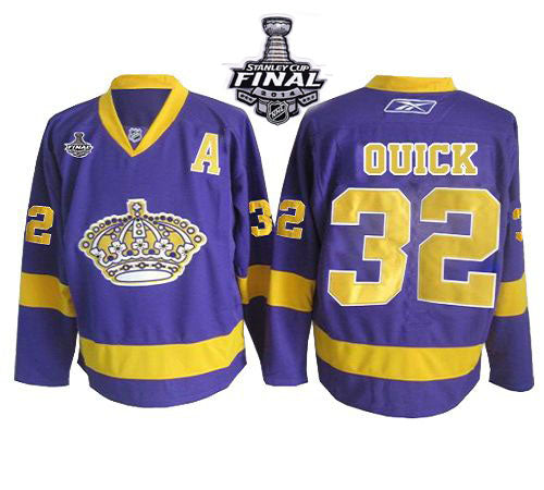 Jonathan Quick Los Angeles Kings purple jersey