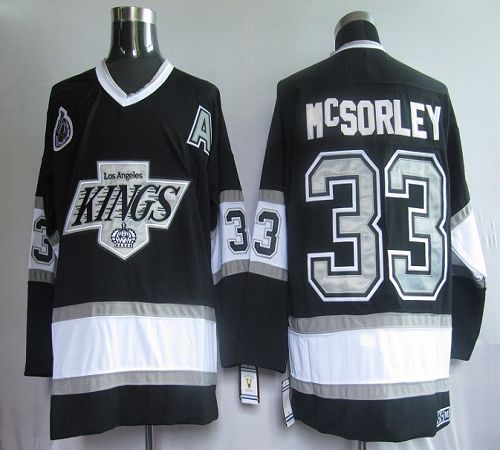 Martin McSorley Los Angeles Kings black Throwback jersey