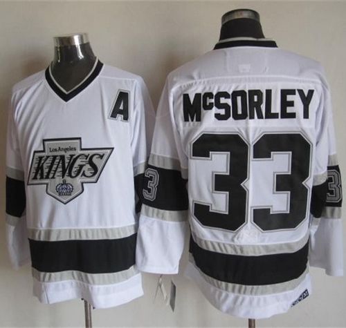 Marty Mcsorley Los Angeles Kings white Throwback jersey