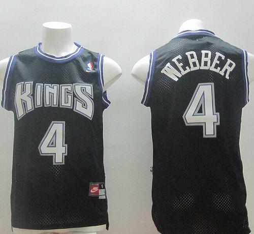 Chris Webber Sacramento Kings black Throwback jersey