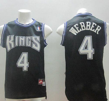 Chris Webber Sacramento Kings black Throwback jersey