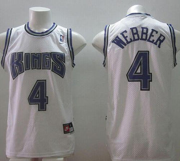 Chris Webber Sacramento Kings white Throwback jersey