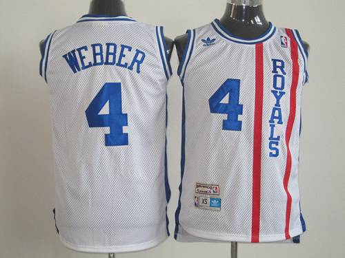 Chris Webber Sacramento Kings white Throwback jersey